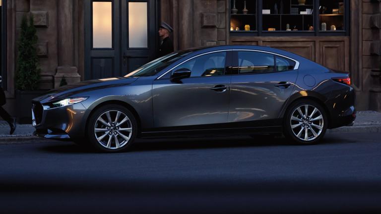 2025 Mazda3 parked outside.